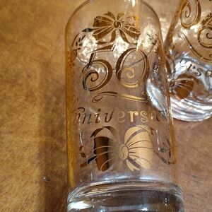 50th Anniversary Gold Glasses